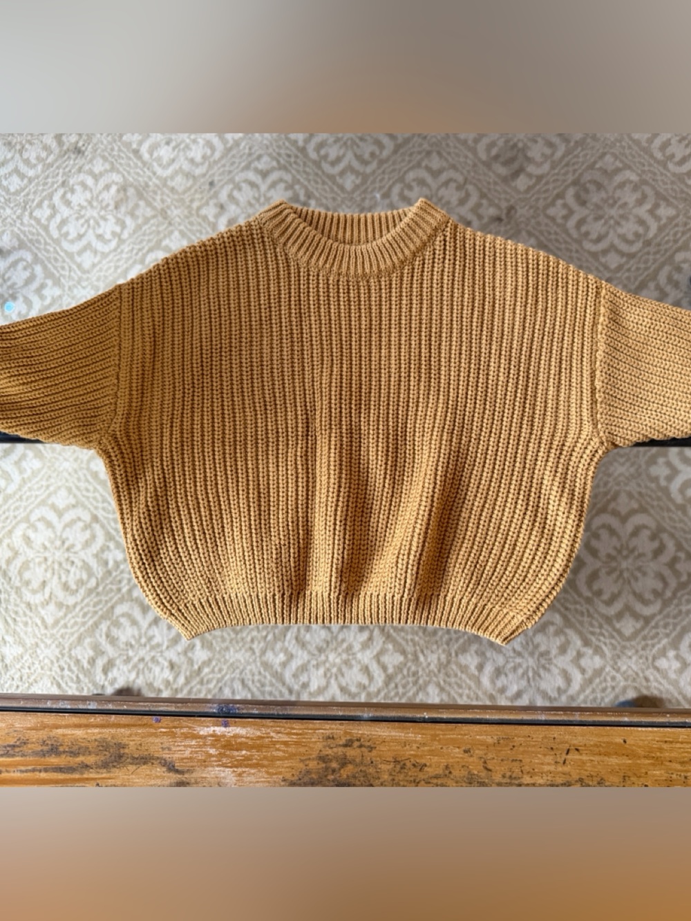 Mama boutique soft Knit Sweater in Mustard Yellow NWT, 12-18 mos